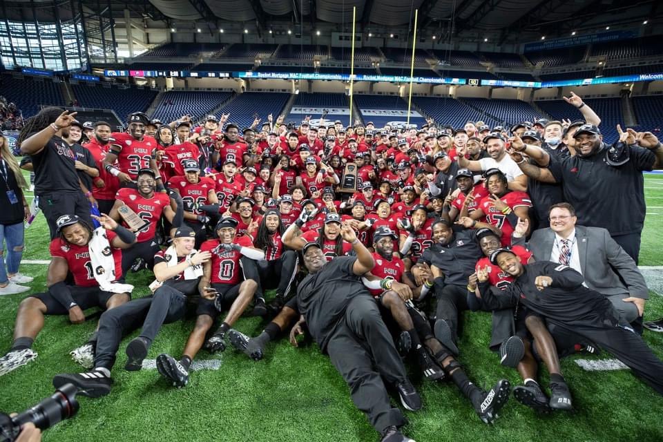 NIU Huskies celebration